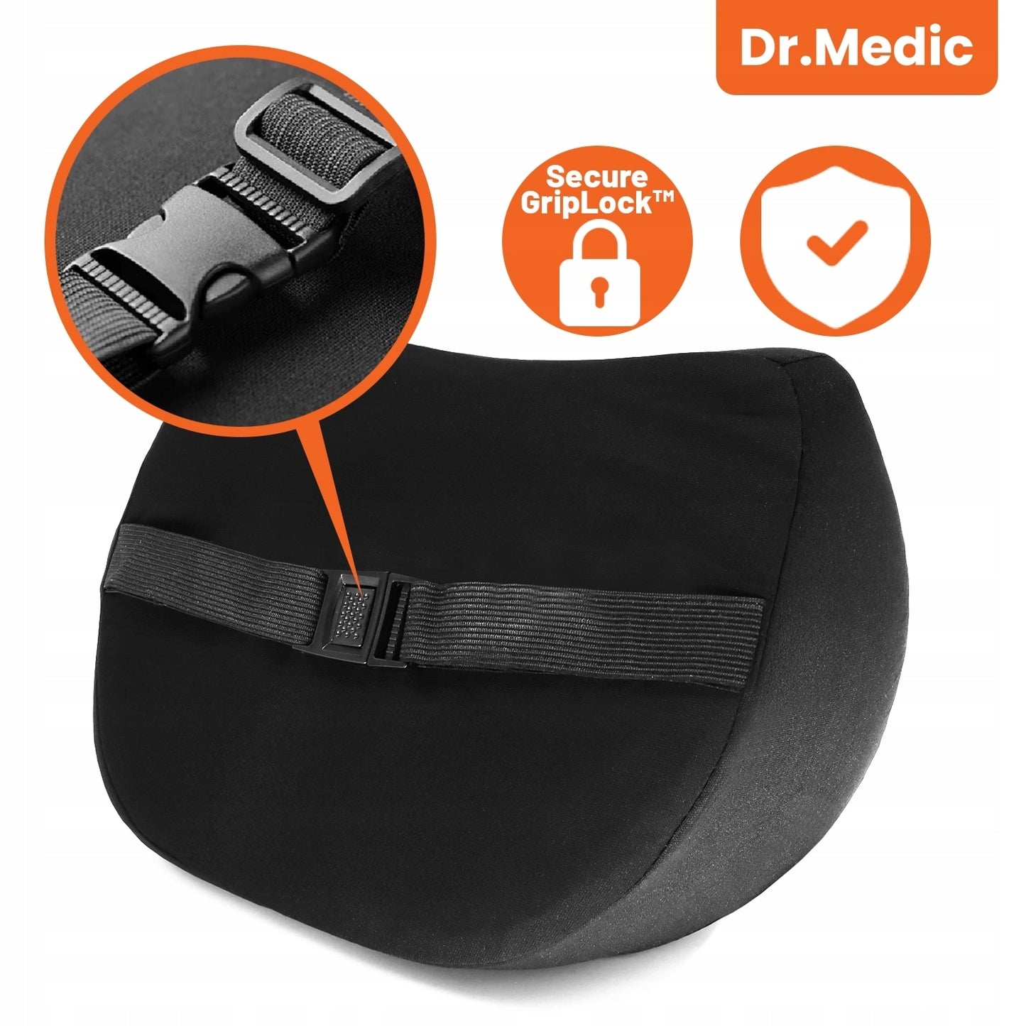 Pagalvėlė automobiliui, biurui, kaklui, galvai ant sėdynės, atlošo DR.MEDIC