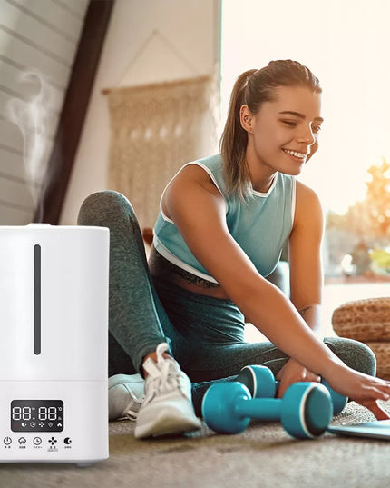 Ultragarsinis oro drėkintuvas SOFTAIR Q5 su nuotolinio valdymo pulteliu ir aromaterapijos funkcija