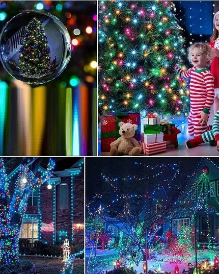 „Misoli“ 500 LED daugiaspalvė kalėdinė girlianda, skirta naudoti patalpose ir lauke, su valdikliu