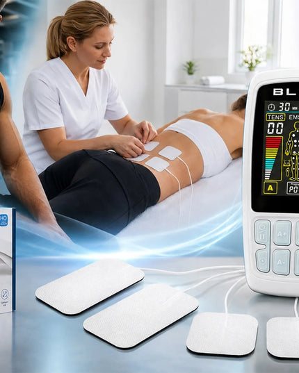 BLOW EMS-01 raumenų elektrostimuliatorius TENS, EMS ir RELAX masažui