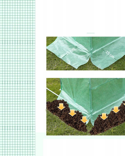 Plėvelinis šiltnamis Holla Garden 600 x 300 cm, 18 m², žalias