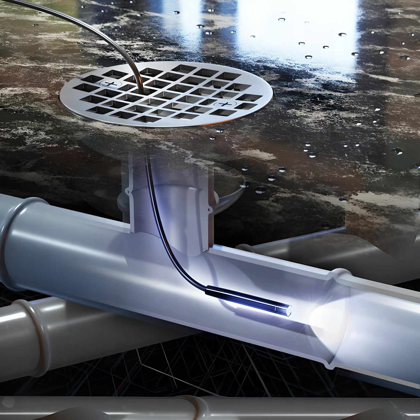 Lankstus endoskopo apžiūros kamera 5 m 9 LED 2x Full HD ekranas