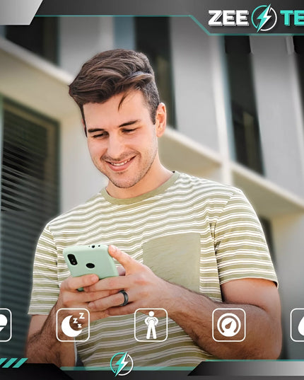 SMART RING Išmanusis žiedas Širdies ritmas Stresas Žingsniai Miego Sportas SMARTRING