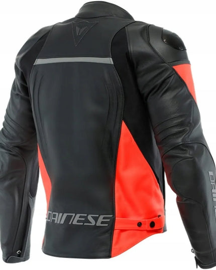 Dainese RACING 4 BLK/RED odinė motociklininko striukė