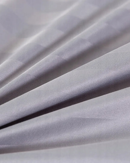 Damask patalynės komplektas 200x220 + 2 pagalvių užvalkalai, viešbučių stiliaus, pilka, sidabrinė