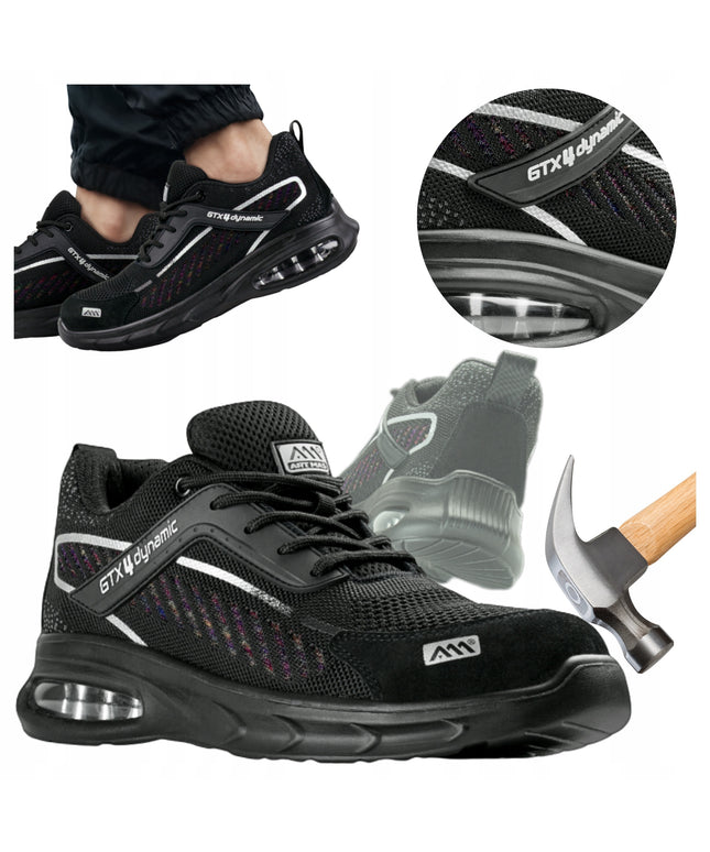 Vyriški ir moteriški darbo batai su metaline apsauga | Lengvi, kvėpuojantys, neslystantys, S1 standartas