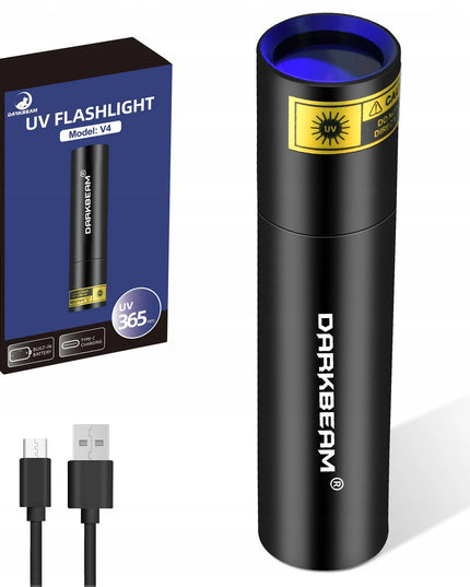 DARKBEAM 365nm UV įkraunamas 10W žibintuvėlis dervoms ir paieškai