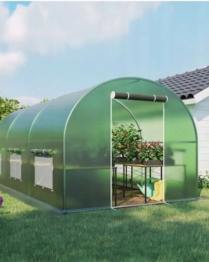 Daržovių šiltnamis 2x3m plėvelinis tunelis žalias 2m x 3m