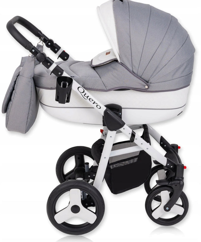 Daugiafunkcinis vaikiškas vežimėlis Baby Quero Lux 3w1 su autokėdute ir dovanomis