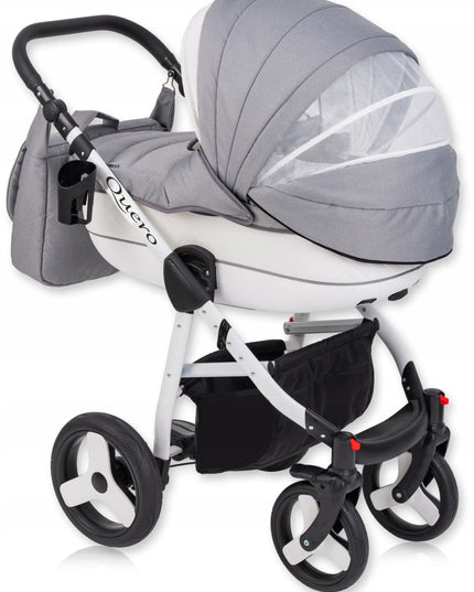 Daugiafunkcinis vaikiškas vežimėlis Baby Quero Lux 3w1 su autokėdute ir dovanomis