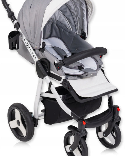 Daugiafunkcinis vaikiškas vežimėlis Baby Quero Lux 3w1 su autokėdute ir dovanomis