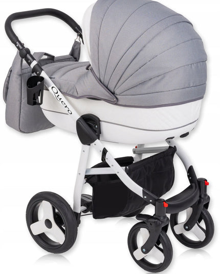 Daugiafunkcinis vaikiškas vežimėlis Baby Quero Lux 3w1 su autokėdute ir dovanomis