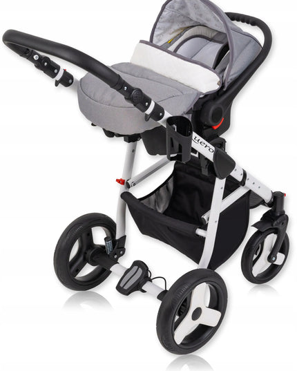 Daugiafunkcinis vaikiškas vežimėlis Baby Quero Lux 3w1 su autokėdute ir dovanomis