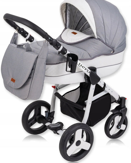 Daugiafunkcinis vaikiškas vežimėlis Baby Quero Lux 3w1 su autokėdute ir dovanomis