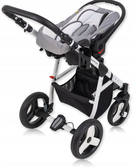 Daugiafunkcinis vaikiškas vežimėlis Baby Quero Lux 3w1 su autokėdute ir dovanomis