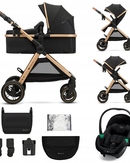 Daugiafunkcinis vežimėlis 3in1 Kinderkraft ESME PRO Sportinis vežimėlis Automobilinė kėdutė MINK PRO 2