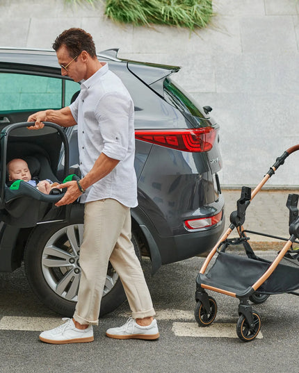 Daugiafunkcinis vežimėlis 3in1 Kinderkraft ESME PRO Sportinis vežimėlis Automobilinė kėdutė MINK PRO 2