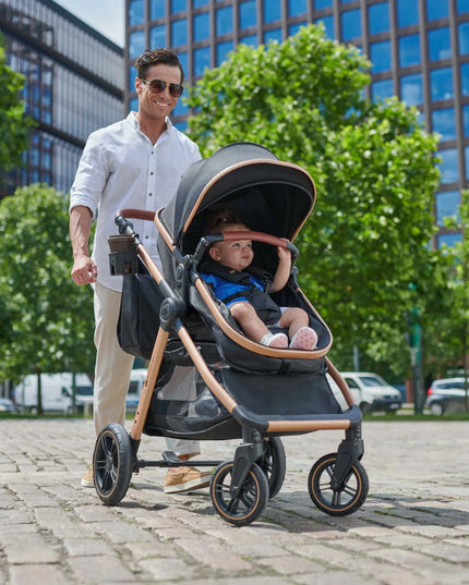 Daugiafunkcinis vežimėlis 3in1 Kinderkraft ESME PRO Sportinis vežimėlis Automobilinė kėdutė MINK PRO 2