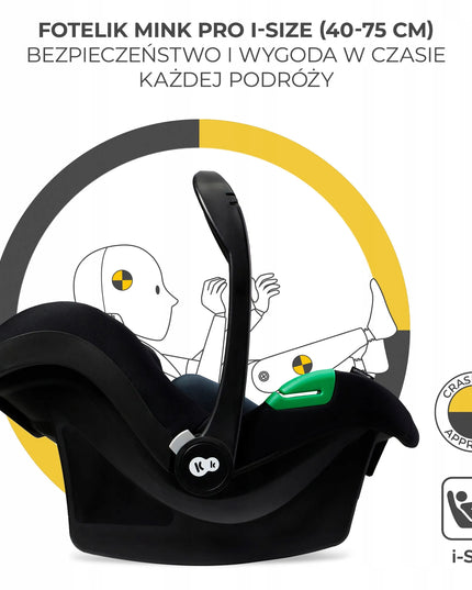 Daugiafunkcinis vežimėlis 3w1 Kinderkraft YOXI, smėlio spalvos