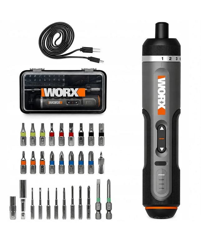 Daugiafunkcis 4V akumuliatorinis suktuvas WORX WX242 su magnetiniu laikikliu