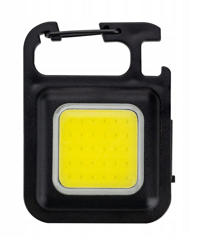 Daugiafunkcis 5-viename LED COB mini žibintuvėlis su USB įkrovimu, magnetu ir atidarytuvu