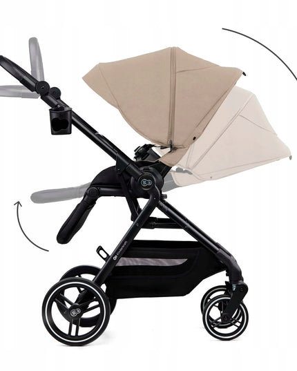 Daugiafunkcis vaikiškas vežimėlis 2 viename Kinderkraft YOXI, iki 22 kg, smėlio spalvos