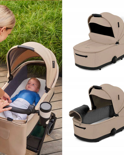 Daugiafunkcis vaikiškas vežimėlis 2 viename Kinderkraft YOXI, iki 22 kg, smėlio spalvos