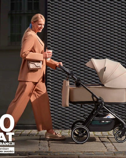 Daugiafunkcis vaikiškas vežimėlis 2 viename Kinderkraft YOXI, iki 22 kg, smėlio spalvos