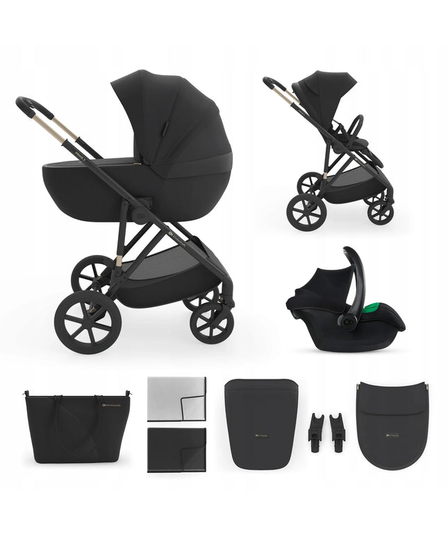 Daugiafunkcis vaikiškas vežimėlis 3-in-1 Kinderkraft PRIME 3 su lopšiu, sportine dalimi ir automobiline kėdute