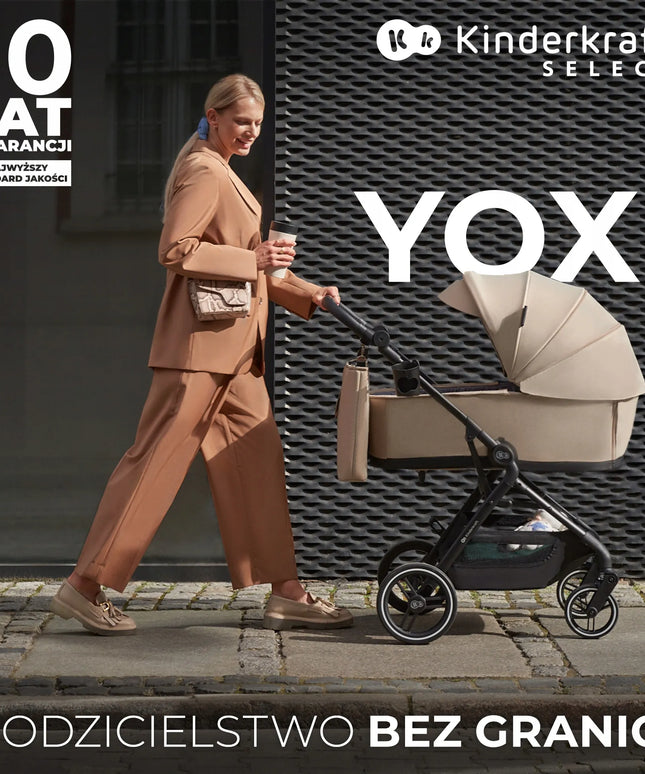 Daugiafunkcis vaikiškas vežimėlis 3w1 Kinderkraft YOXI, žalias