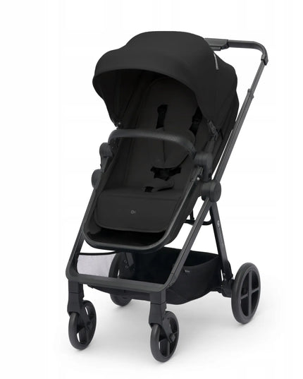 Daugiafunkcis vaikiškas vežimėlis 4-in-1 Kinderkraft NEWLY, sportinis vežimėlis ir MINK PRO automobilinė kėdutė, juodas