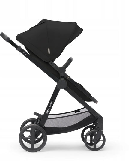 Daugiafunkcis vaikiškas vežimėlis 4-in-1 Kinderkraft NEWLY, sportinis vežimėlis ir MINK PRO automobilinė kėdutė, juodas