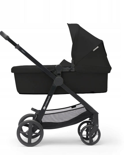Daugiafunkcis vaikiškas vežimėlis 4-in-1 Kinderkraft NEWLY, sportinis vežimėlis ir MINK PRO automobilinė kėdutė, juodas