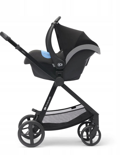 Daugiafunkcis vežimėlis 3-in-1 Kinderkraft NEWLY su nešiojamuoju lopšiu ir MINK PRO automobiline kėdute, smėlio spalvos
