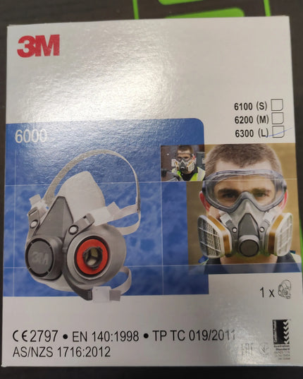 Dažymo darbų rinkinys 3M 6200 kaukė su 6075 formaldehido filtrais, originalas