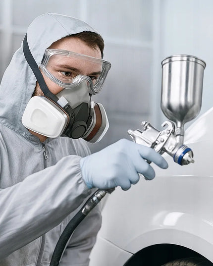 Dažymo kaukė, apsauginė puskaukė nuo dulkių, filtrų ir įdėklų rinkinys