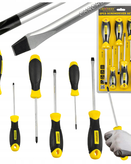 Magnetiniai atsuktuvai su antikorozine danga, 6 vnt. rinkinys