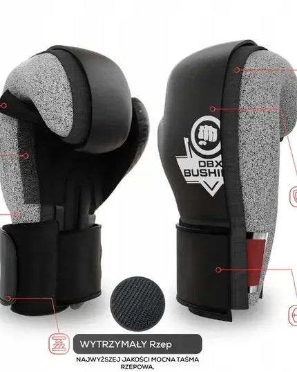 DBX Bushido ARB-BLACK bokso pirštinės - juodos 12 oz
