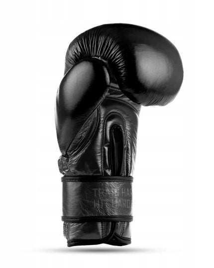 DBX Bushido bokso pirštinės iš natūralios odos Warrior Black 12OZ