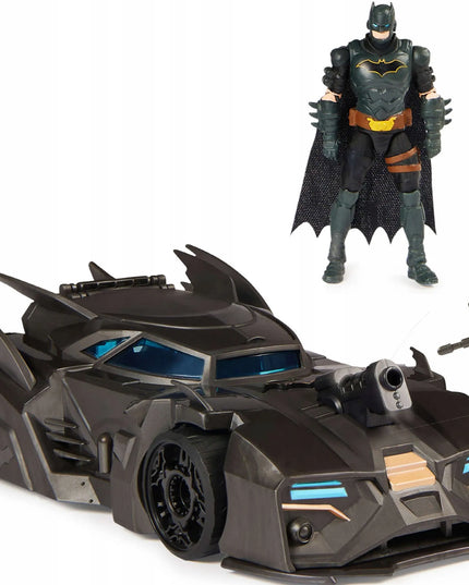DC Comics Batman figūrėlės rinkinys 10 cm + Crusader Batmobile transporto priemonė 4+