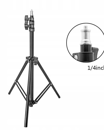 Universalaus 160 cm trikojo stovas su laikikliu fotoaparatui, telefonui ir planšetei, 3,5–10″