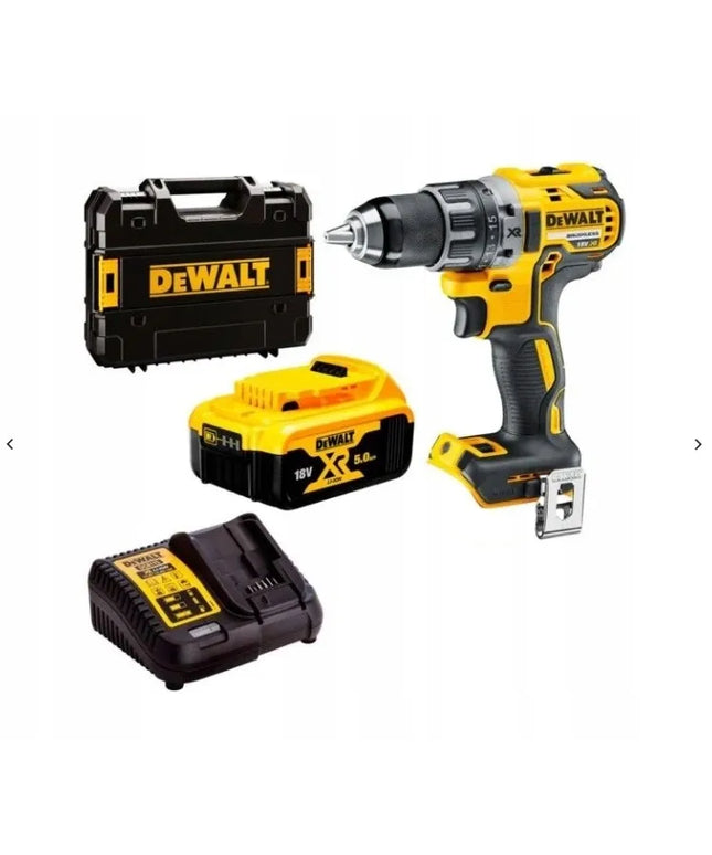 DCD791P1 DeWalt akumuliatorinis gręžtuvas-suktuvas XR 18V su 1x5Ah akumuliatoriumi ir įkrovikliu