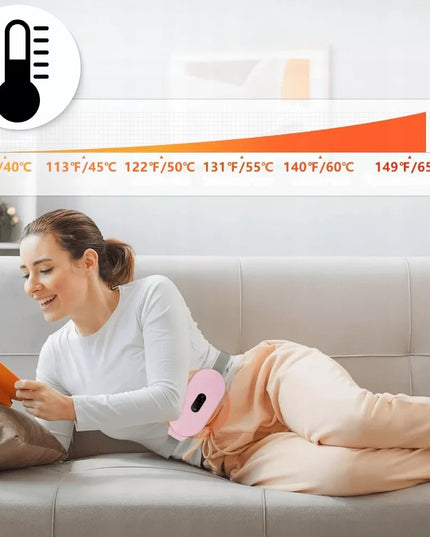Surix menstruacinis diržas moterims nuo skausmo su šildymo ir masažo funkcijomis