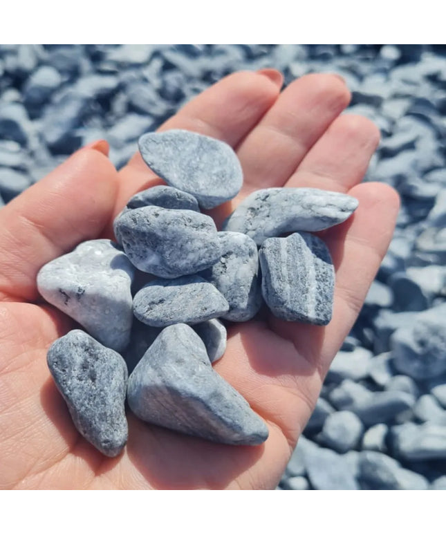 Dekoraciniai sodo ir vazonų akmenukai SILVER pilki 2-4cm 10kg