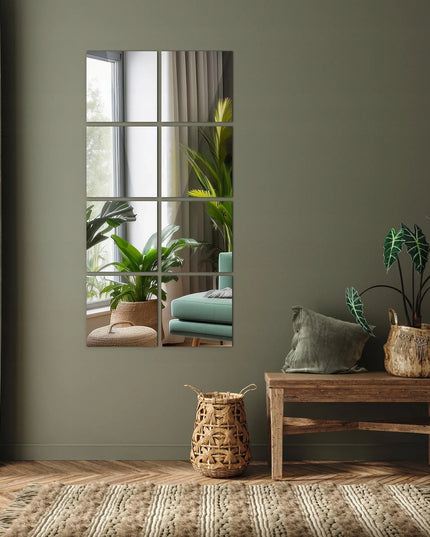 Dekoratyvinės veidrodinės plytelės „Coloray“ kvadratinės Loft 30x30 cm, 6 vnt.