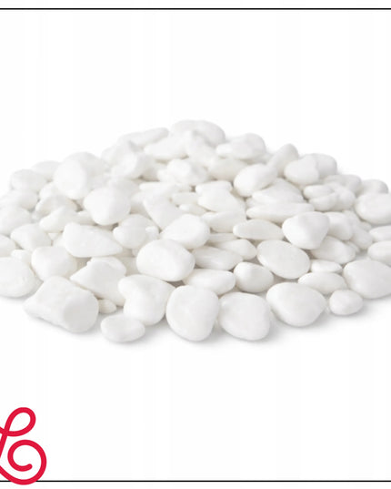 Dekoratyviniai sodo akmenukai „Thassos“ sniego baltumo, 1–10 mm, 1 kg