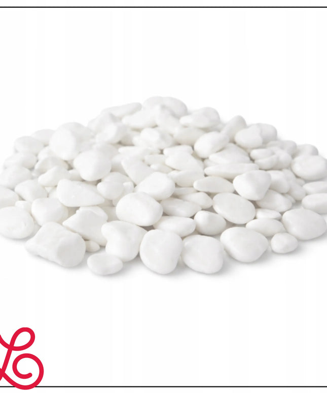 Dekoratyviniai sodo akmenukai „Thassos“ sniego baltumo, 1–10 mm, 1 kg