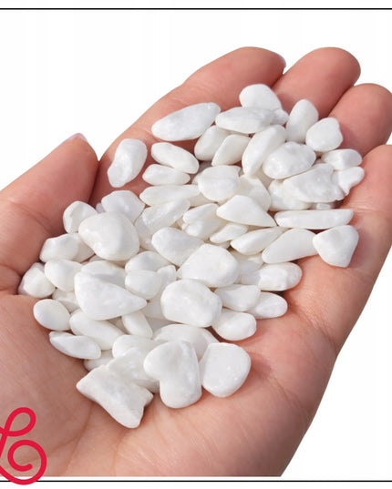 Dekoratyviniai sodo akmenukai „Thassos“ sniego baltumo, 1–10 mm, 1 kg