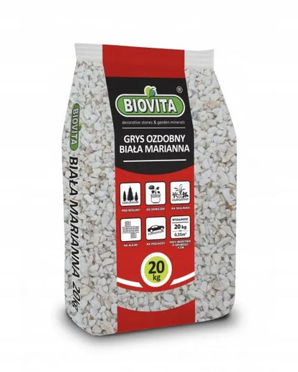Dekoratyvinis akmens skaldos mišinys Balta Marianna 8-16mm 20kg