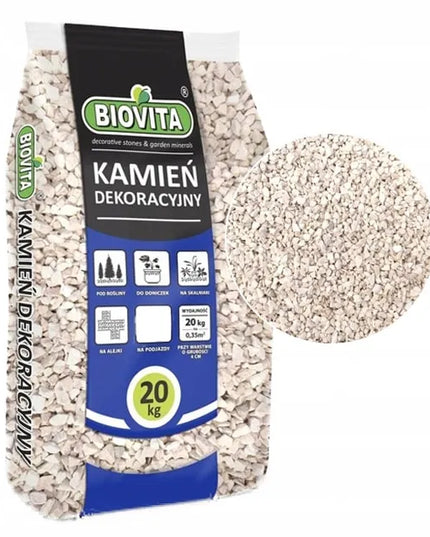 Dekoratyvinis skaldos akmuo Biovita smėlio spalvos Marianna 8-16 mm 20 kg